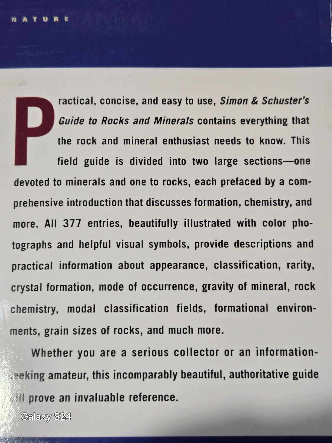 Simon &amp; Schuster's Guide to Rocks and Minerals