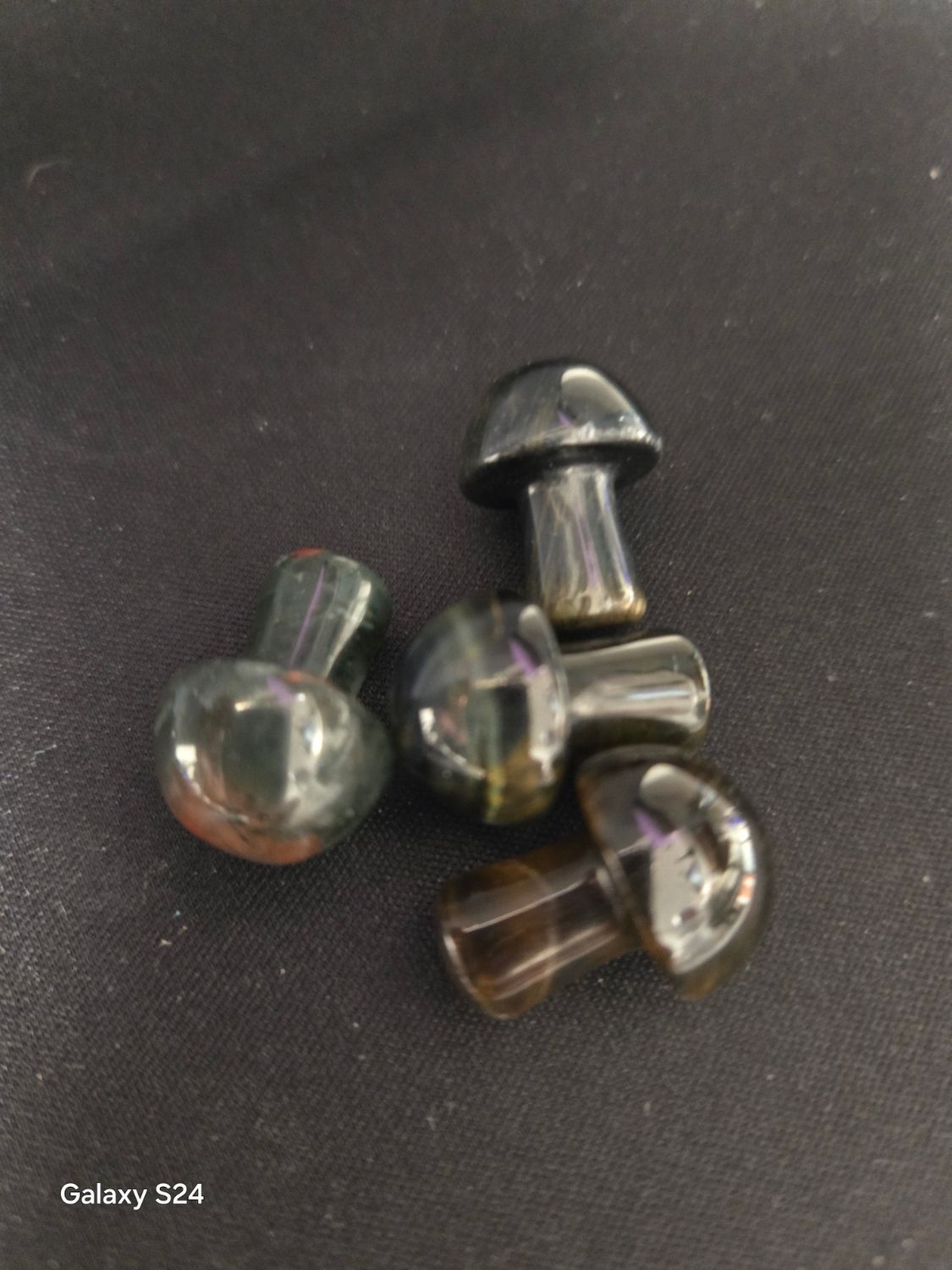 Blue &amp; Yellow Tiger Eye Mushrooms Mini