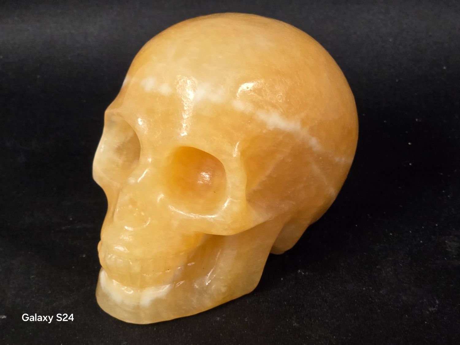 Orange Calcite Skull II