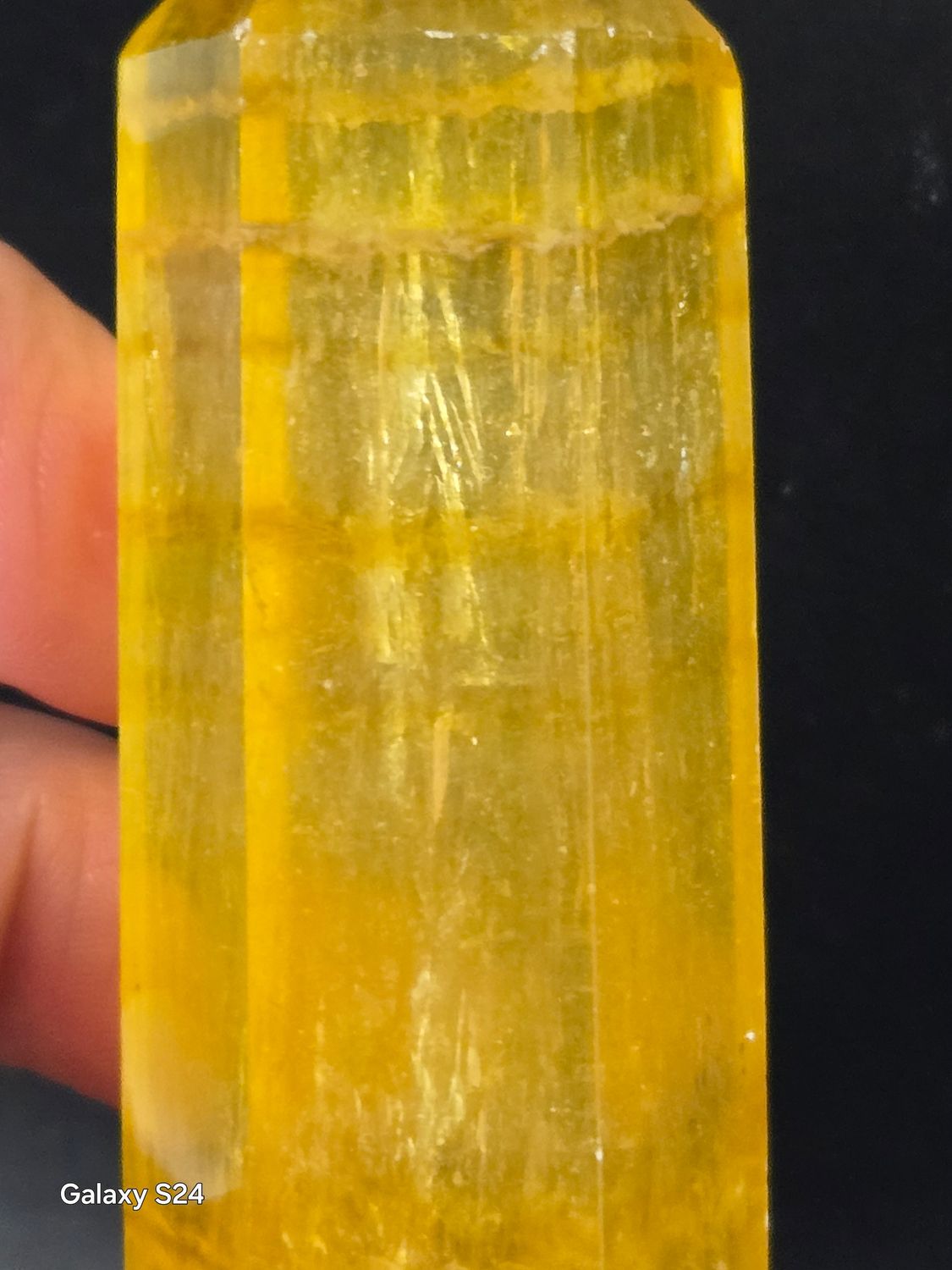 Yellow Fluorite with Mica Inclusion  (2.5 to 3 In)