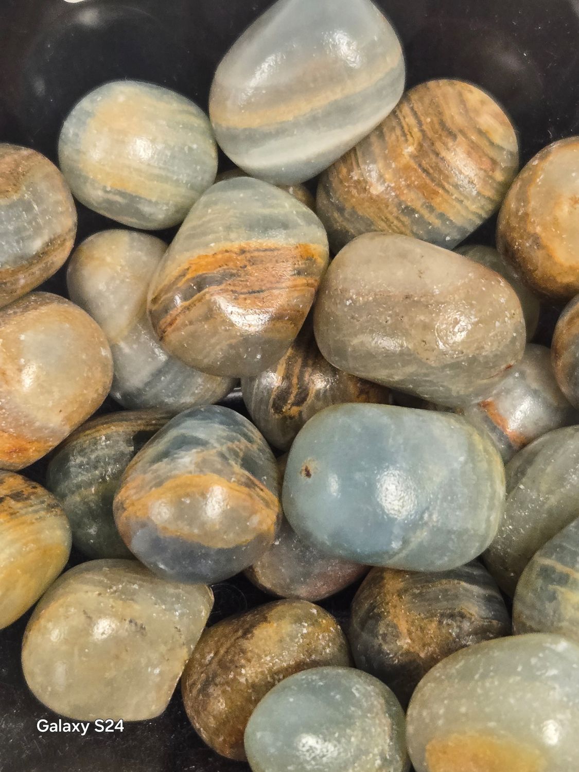 Blue Onyx Tumbles