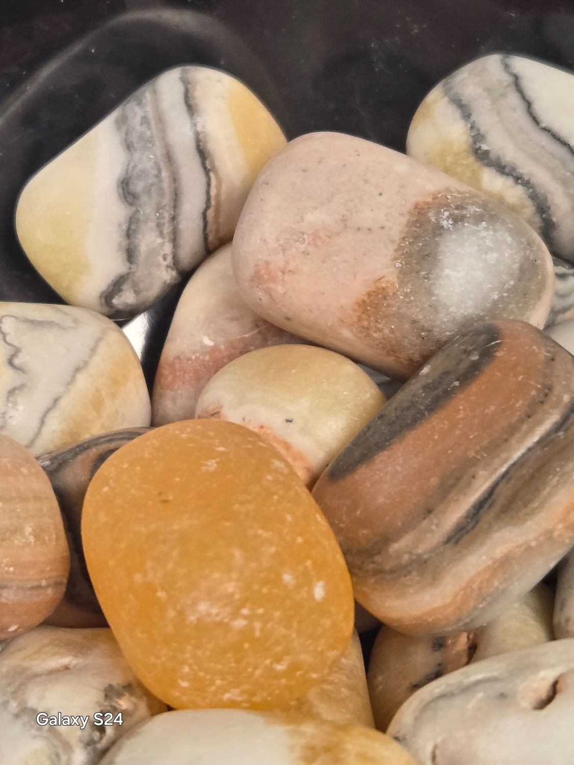 Zebra Calcite Tumbles