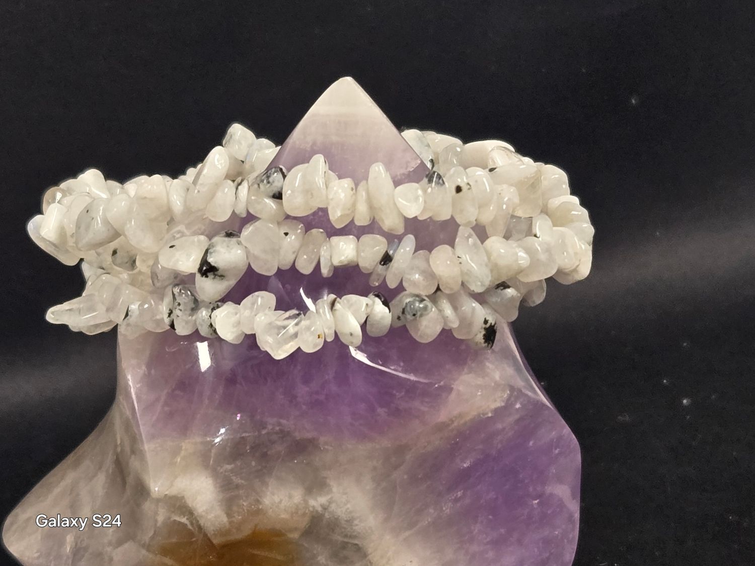 White Rainbow Moonstone Chip