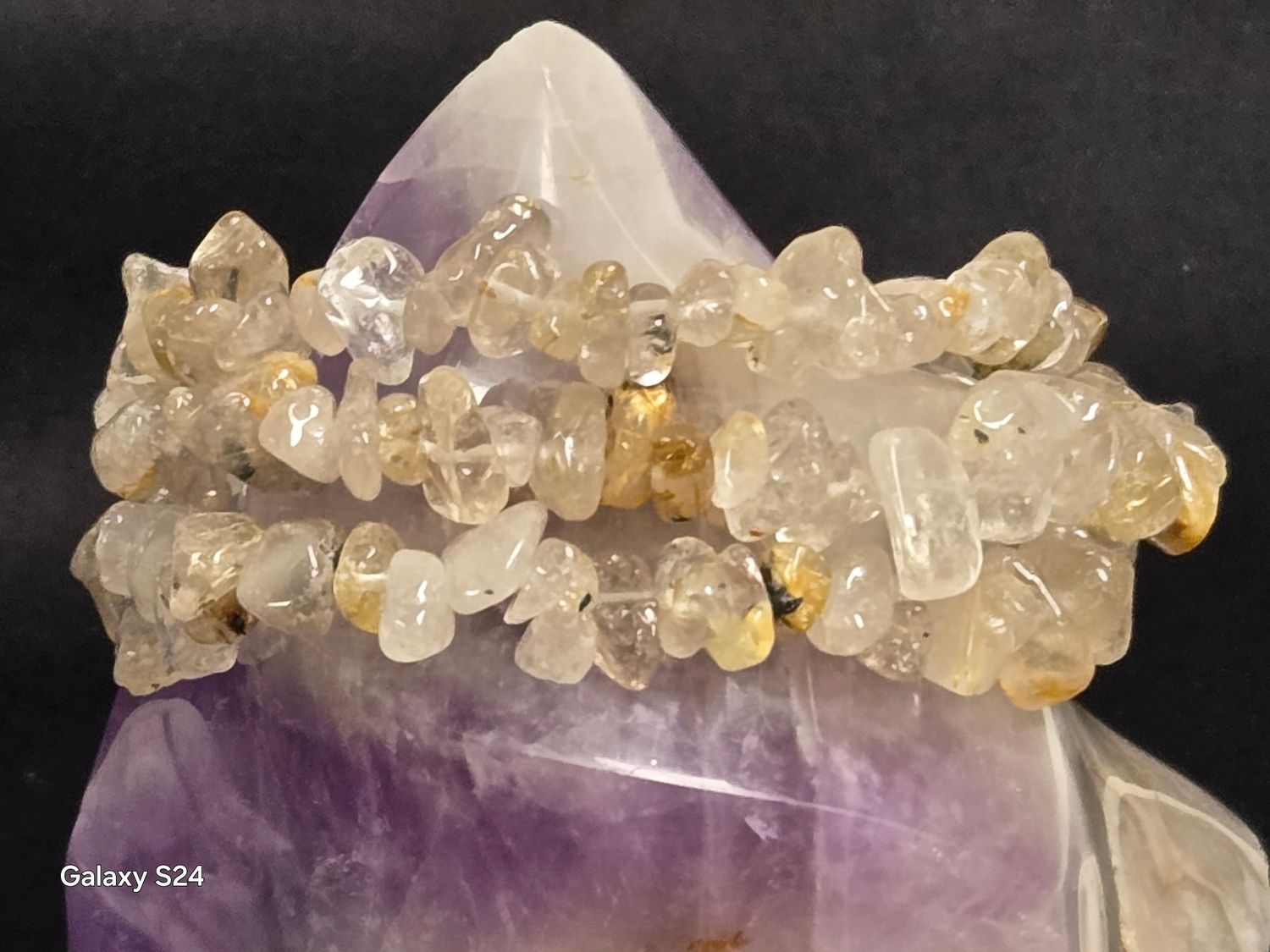 Rutilated Quartz Chip