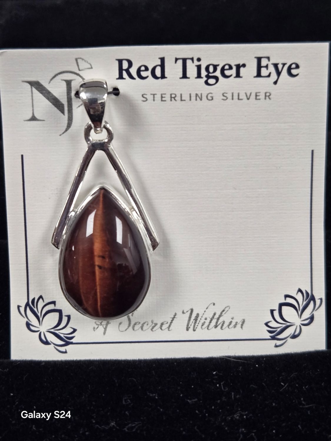 Red Tigers Eye Pendant