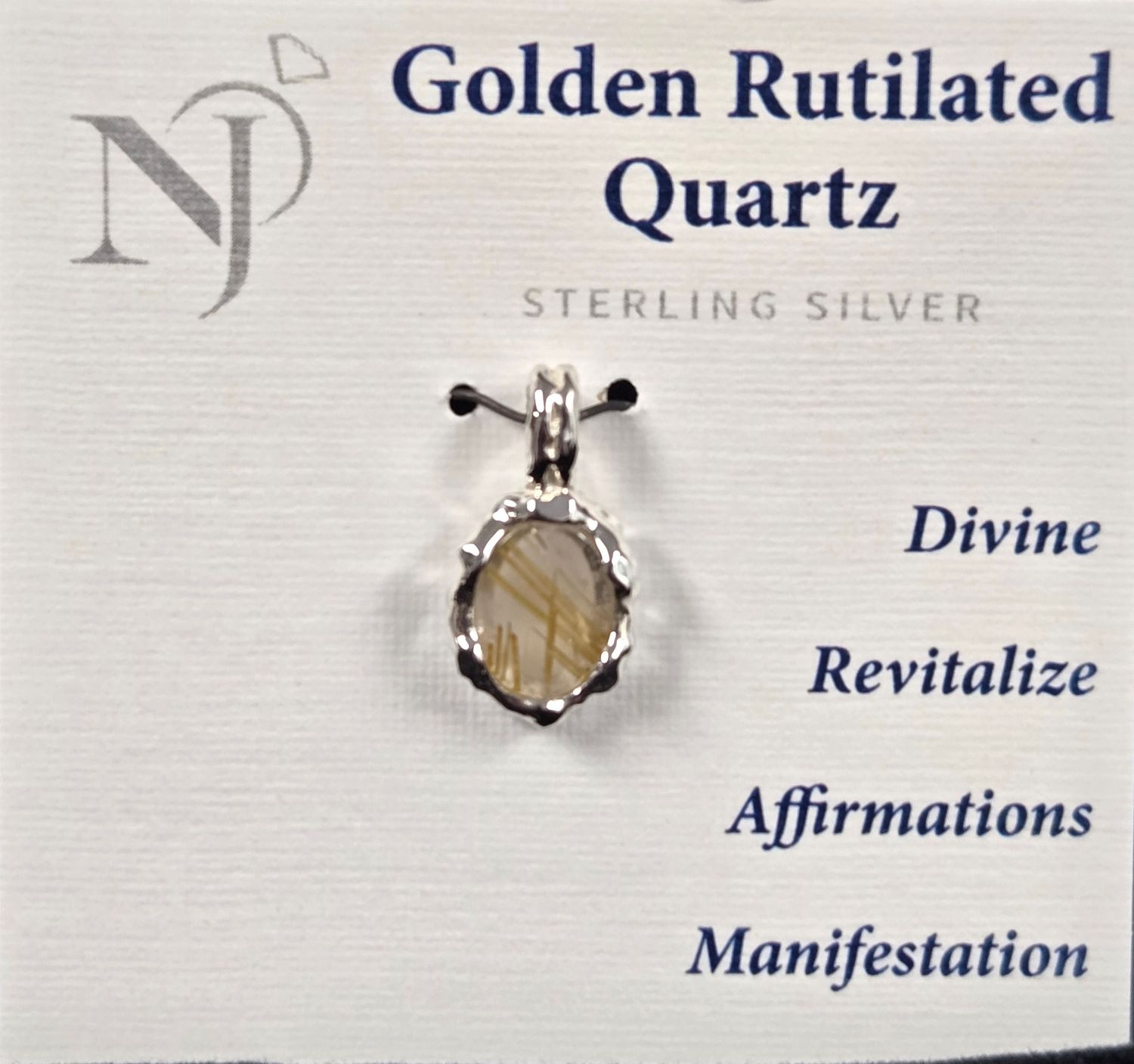 Golden Rutile BrazilPendant 
