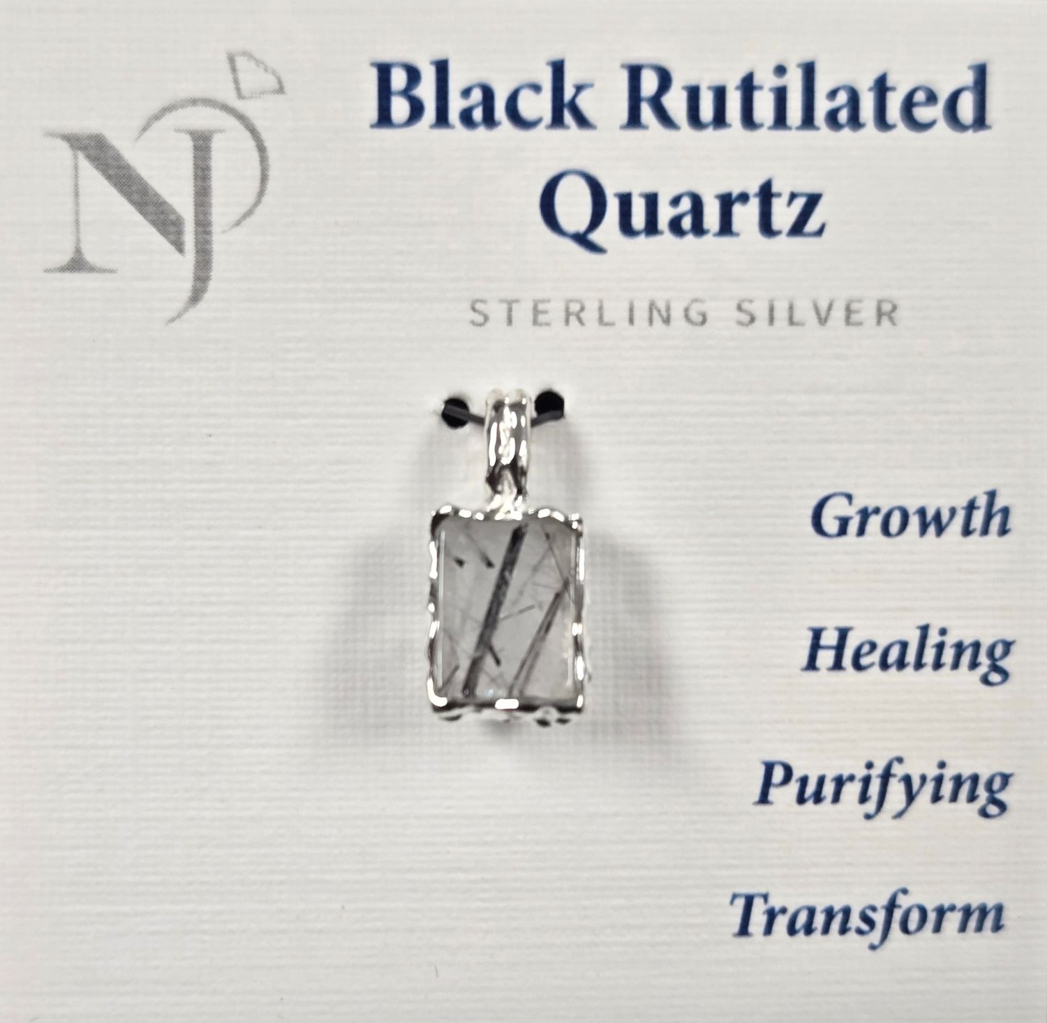 Black Rutile Pendant 