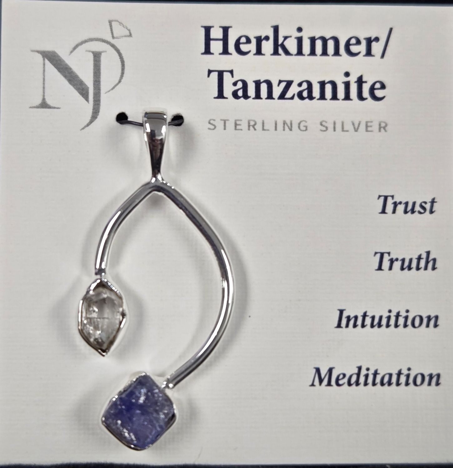 Herkimer / Tanzanite Pendant 