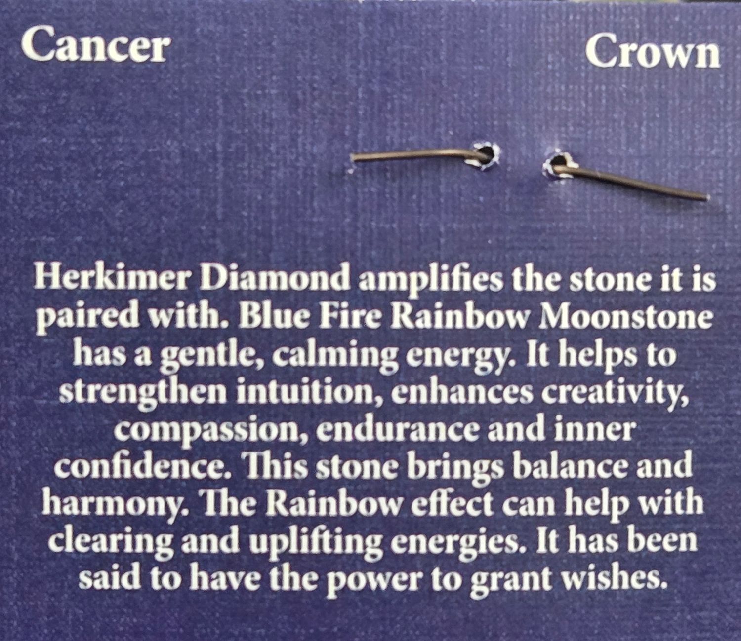 Herkimer / Moonstone Pendant