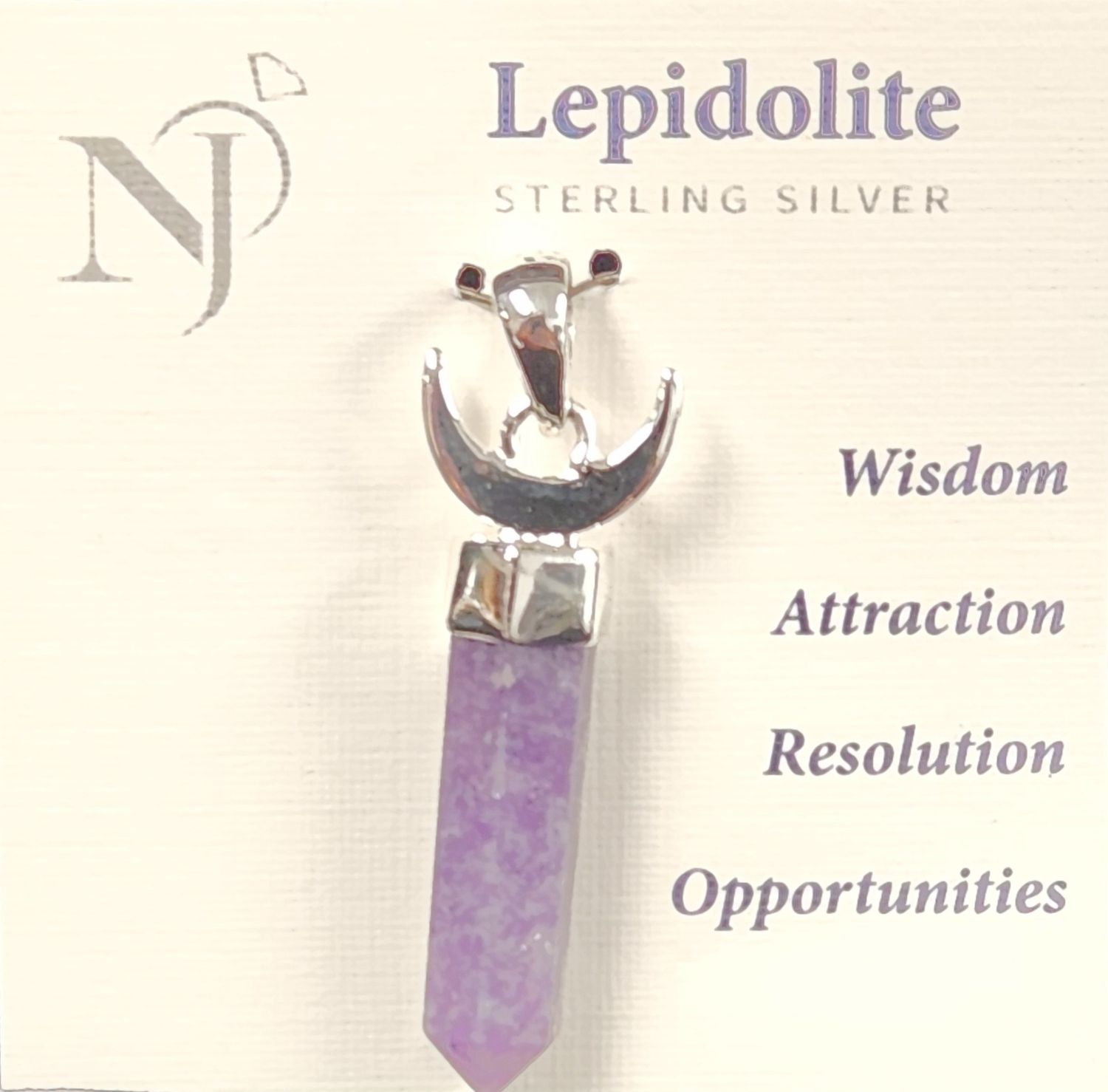 Lepidolite Pendant 