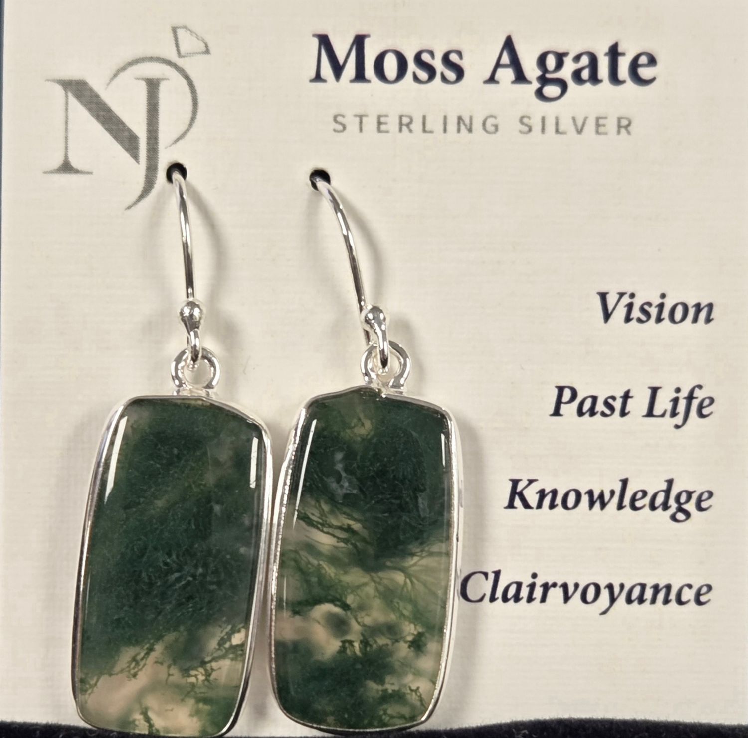 Moss Agate Earings