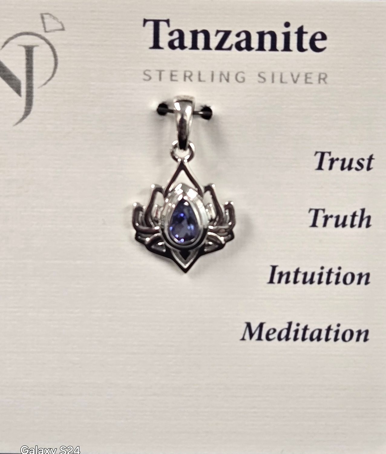 Tanzanite lotus Pendant 