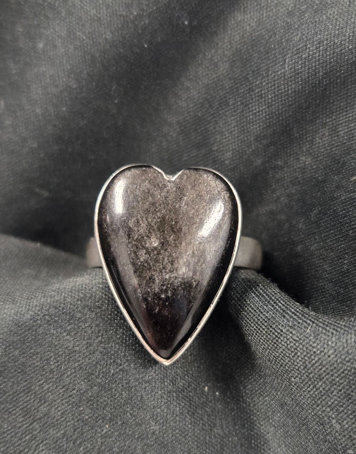 Silver sheen Obsidian 9