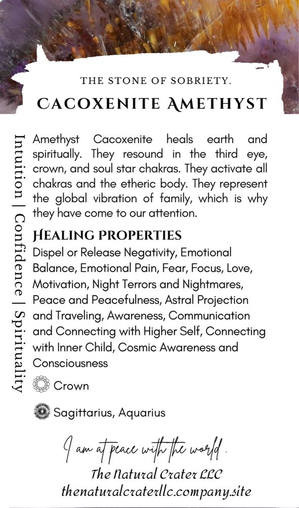 Cacoxenite Amethyst