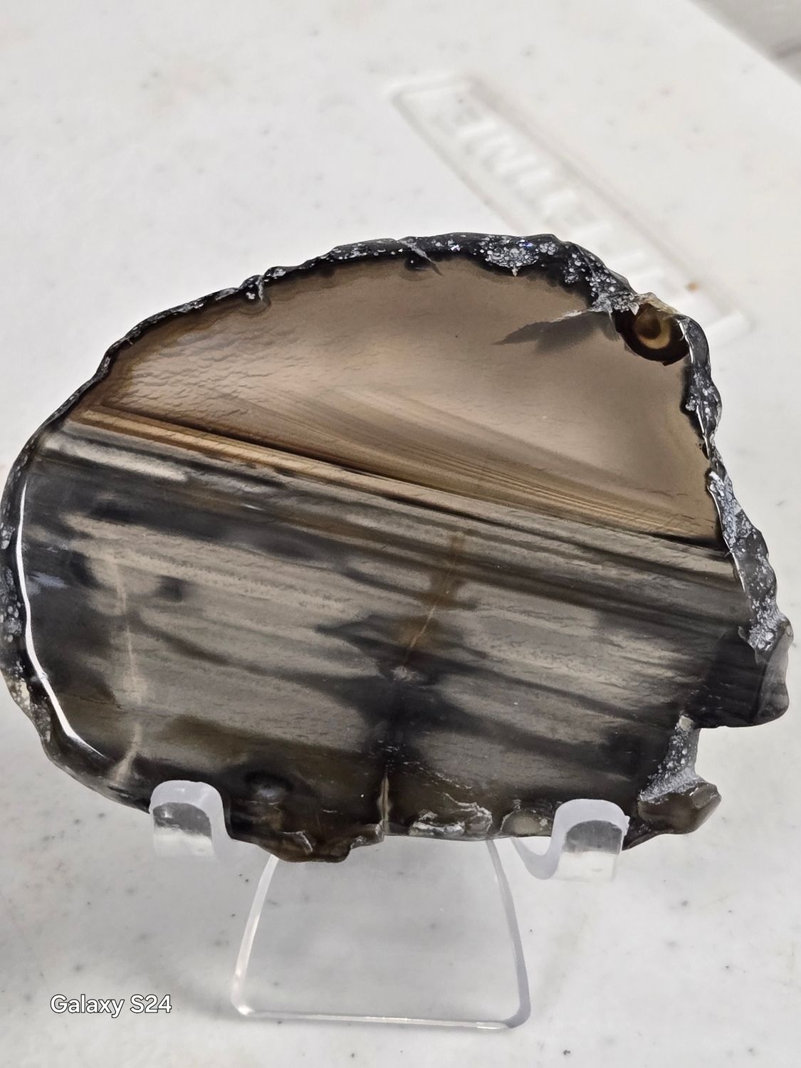 Natural Agate Slice L