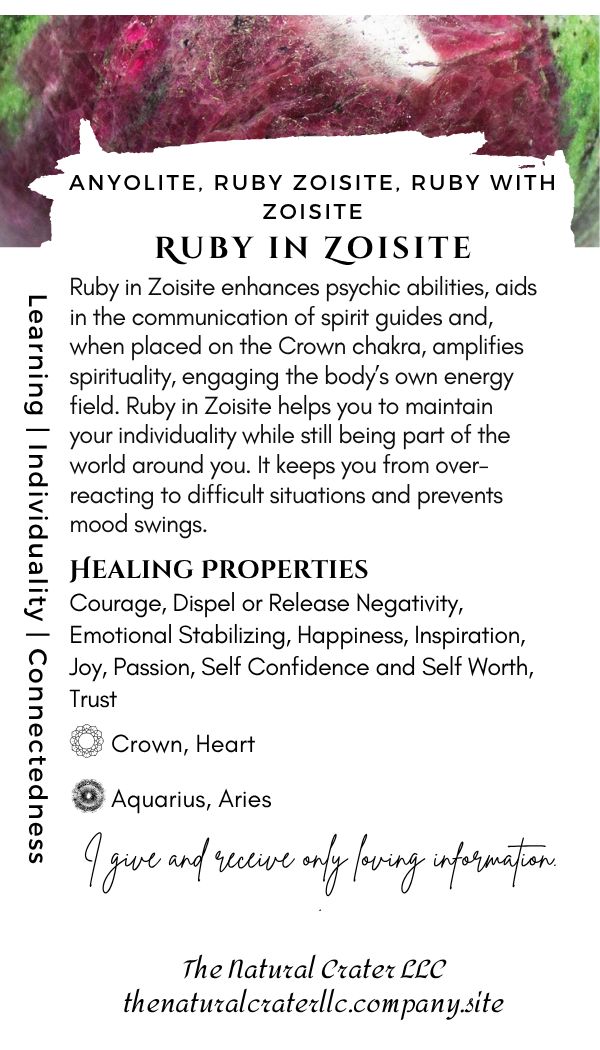 Ruby in Zoisite