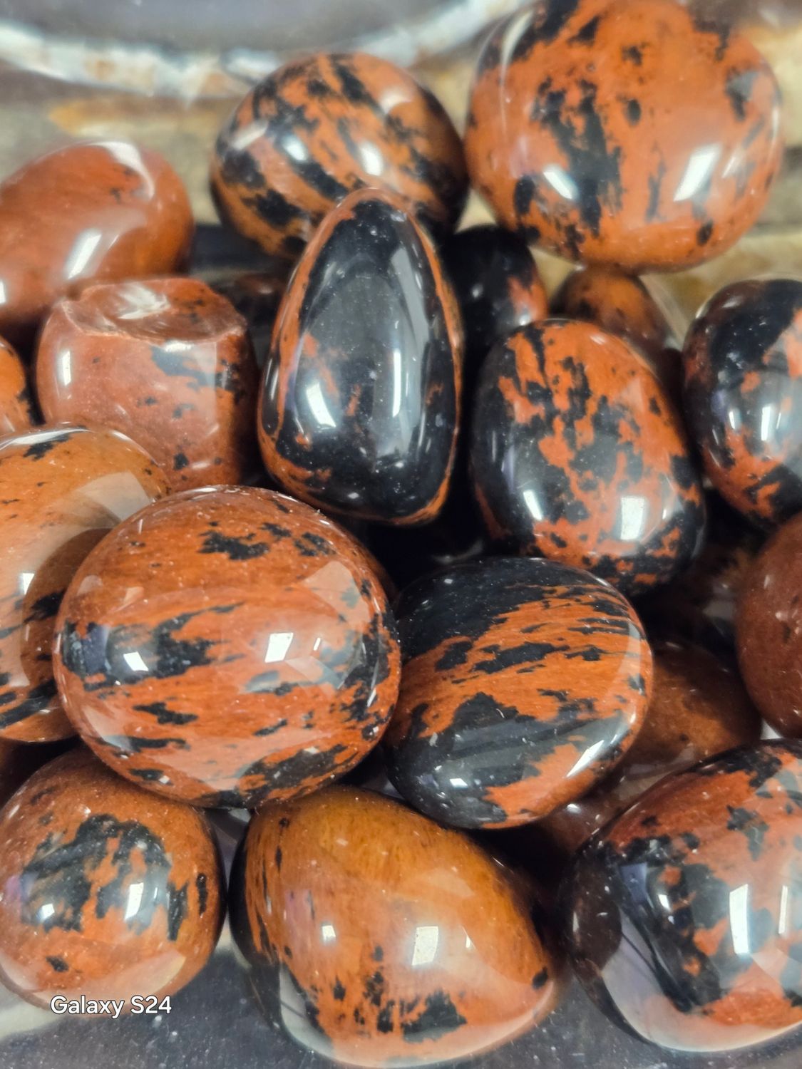 Mahogany Obsidian Tumbles