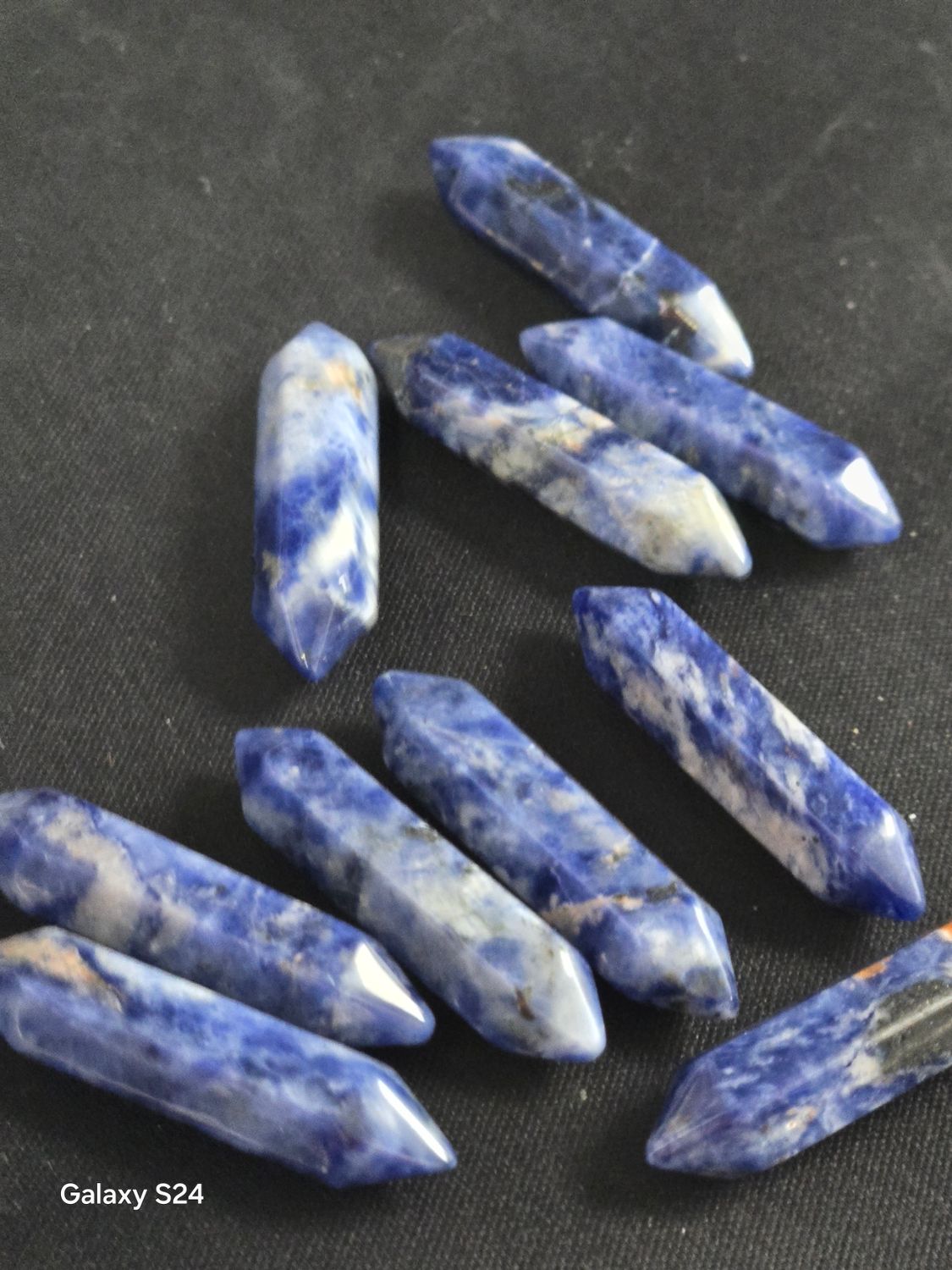 Double Terminated Carved Points - Sodalite