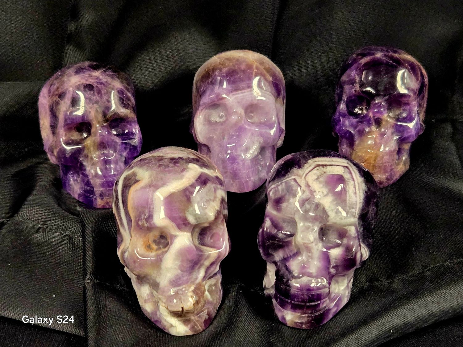 Amethyst Skulls