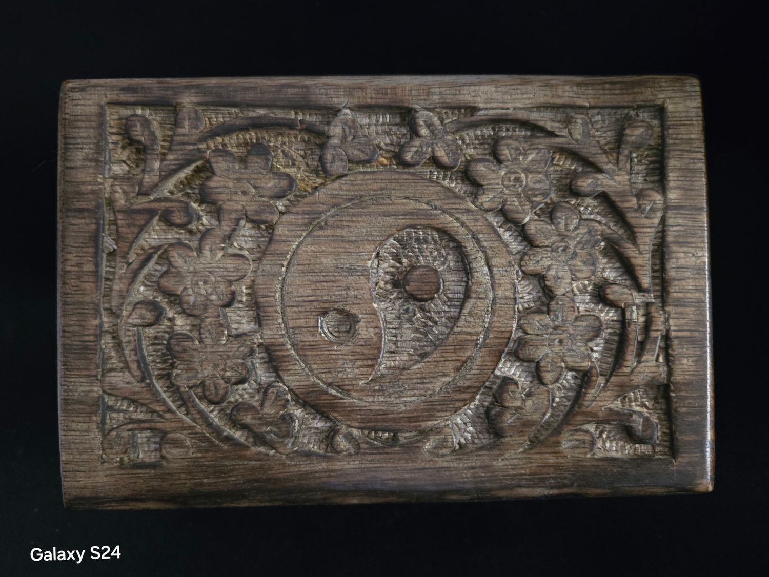 Ying Yang Caved Wooden 