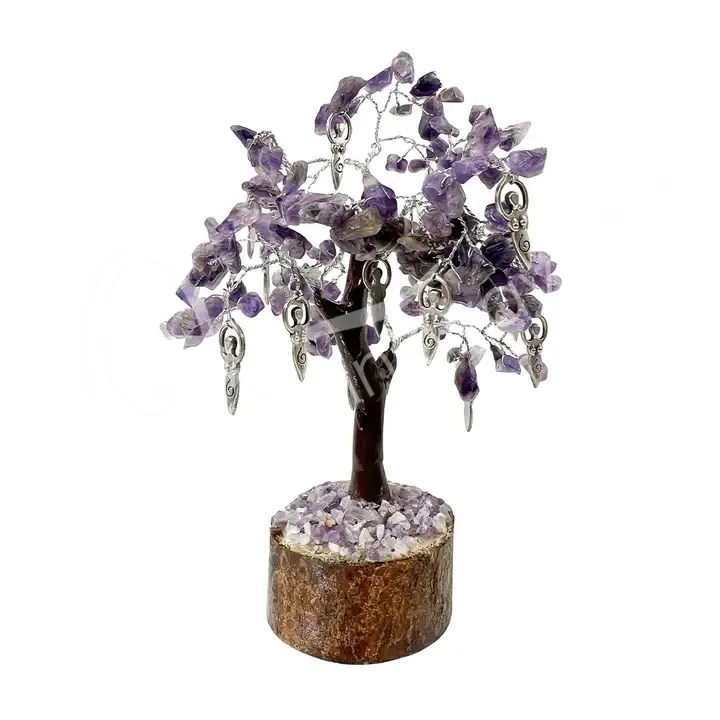 Gem Tree Amethyst w Goddess 