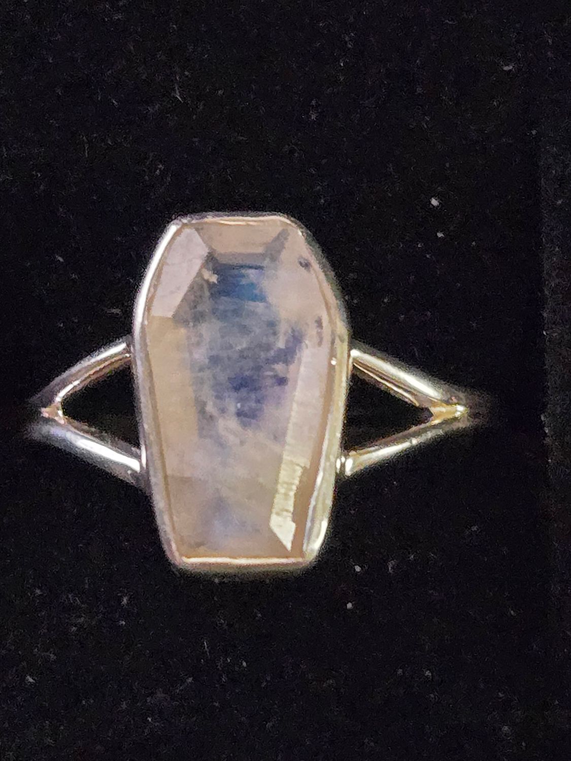 Coffin Ring Moonstone 7