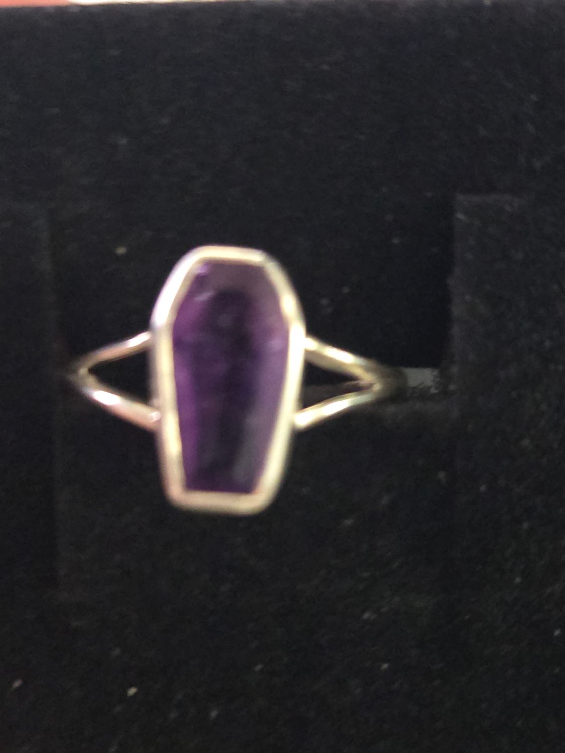 Coffin Rings Amethyst