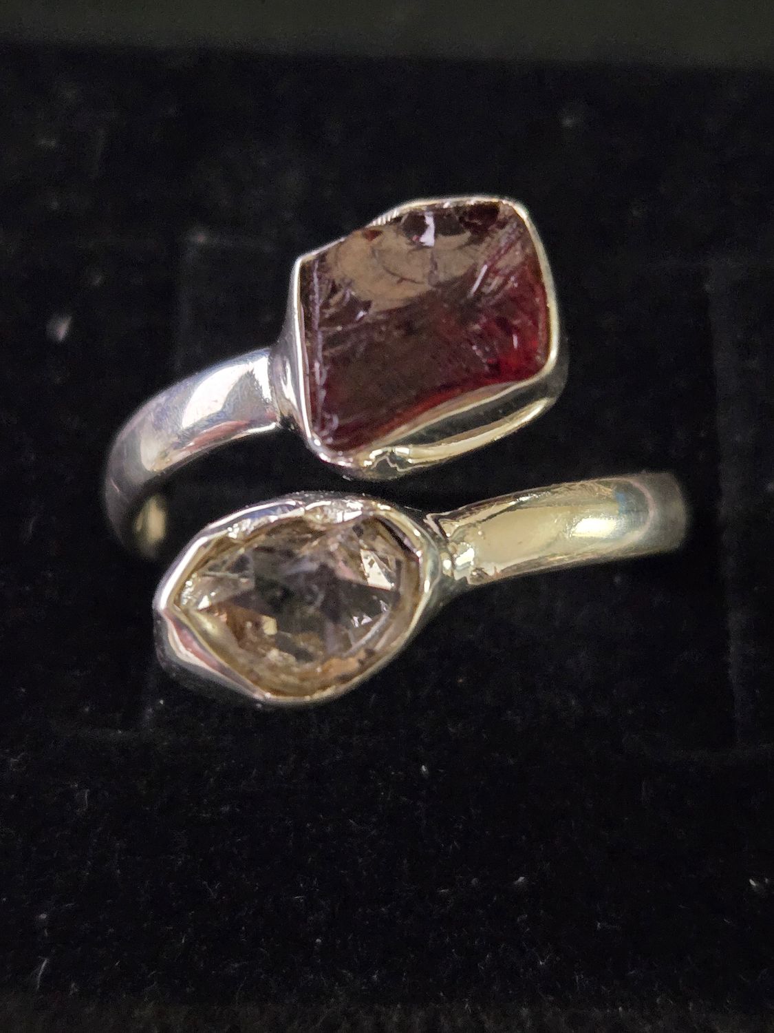 Garnet / Herkimer Diamond 9