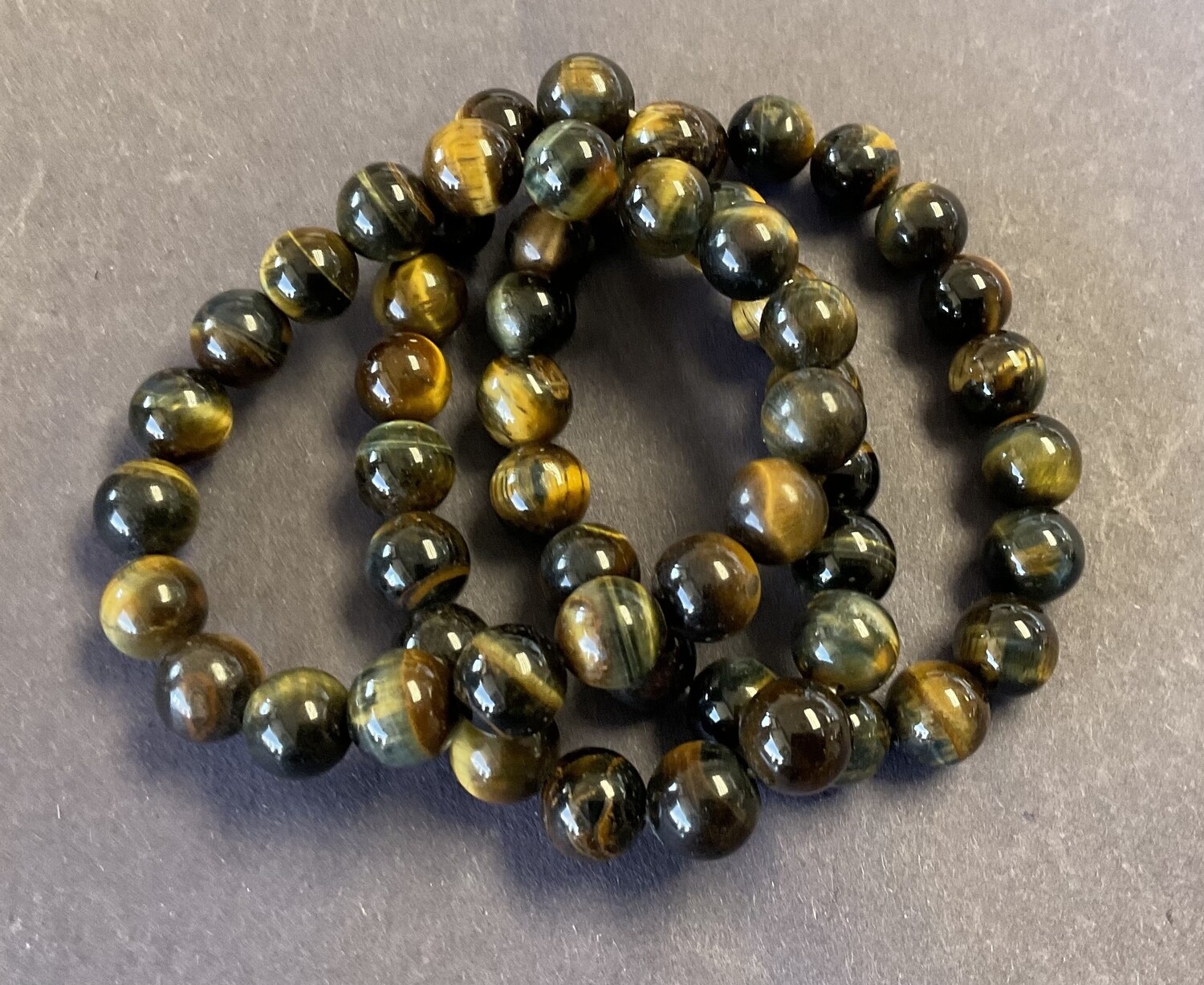 Tiger eye Yellow/Blue 10 mm