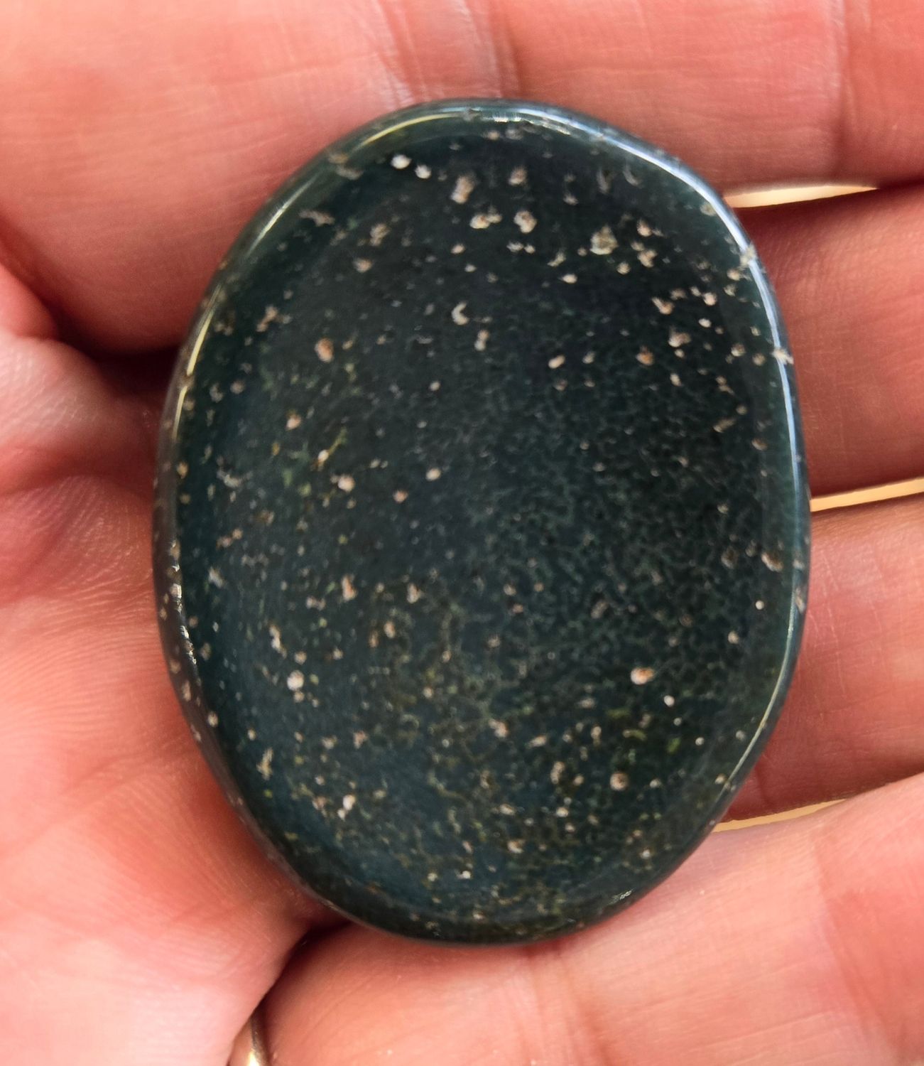 African Bloodstone Worry Stone