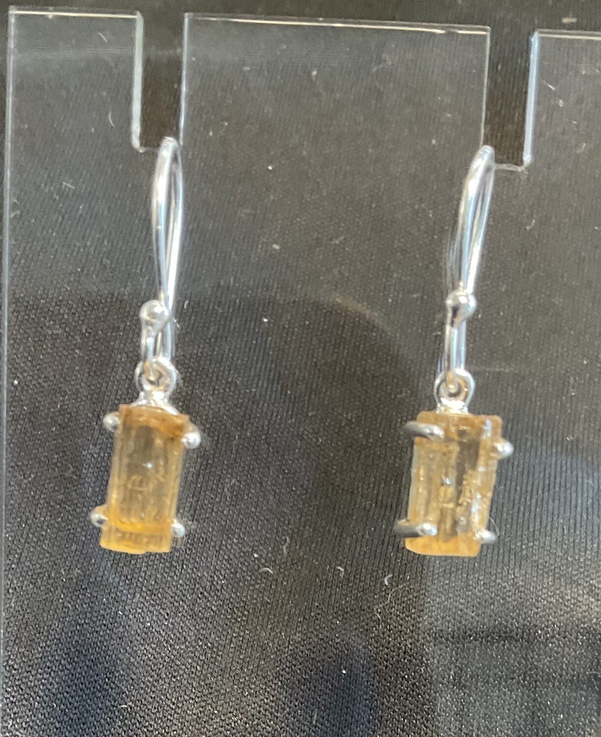 IMPERIAL TOPAZ STERLING SILVER EARRING