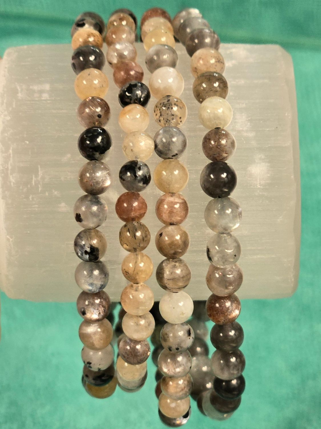 Dalmatian Moonstone Bracelet