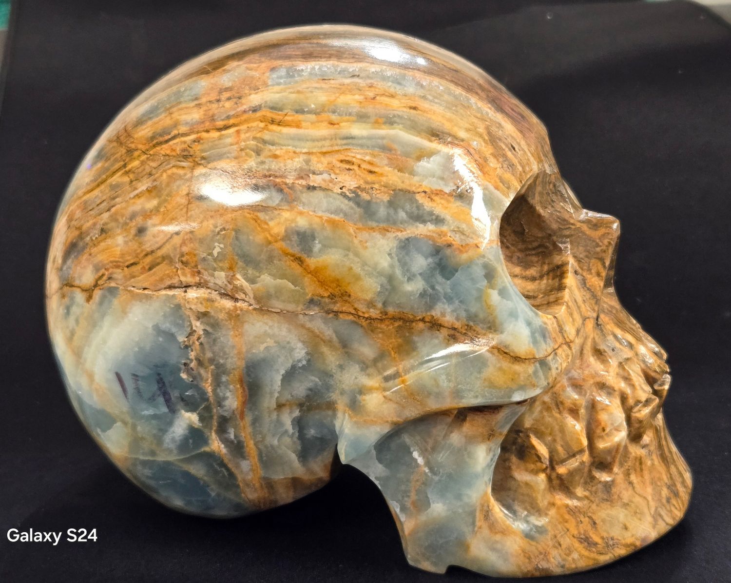Blue Onyx Skull II
