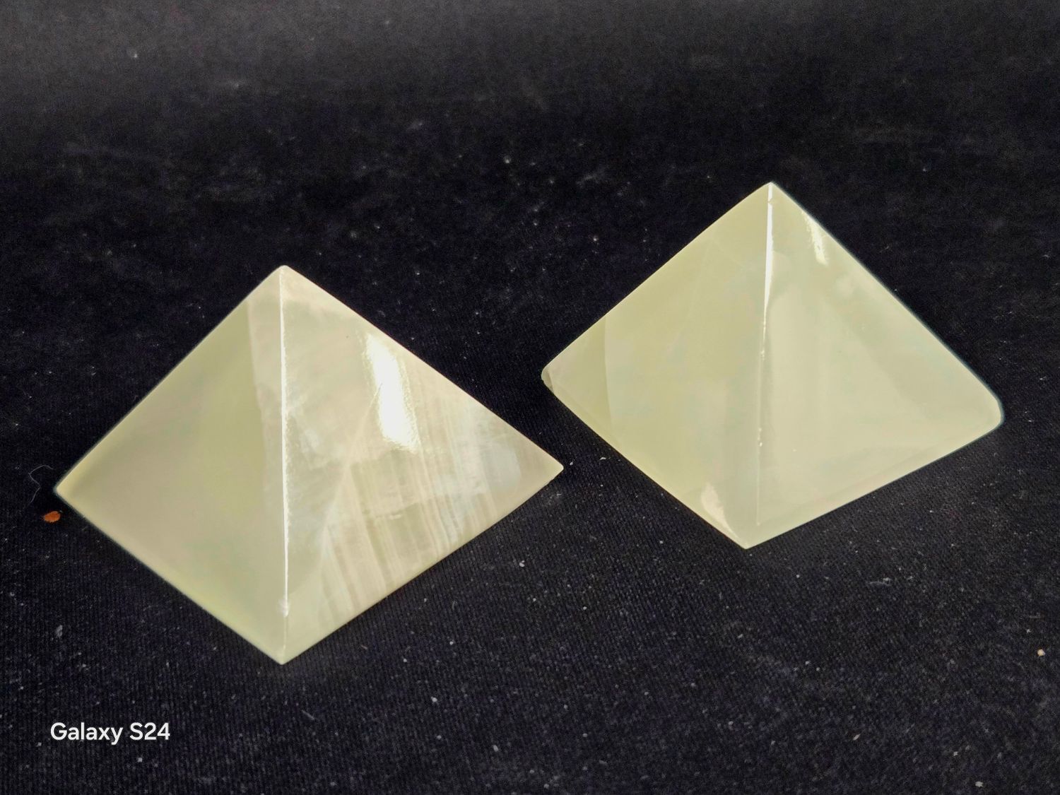 Green Calcite Pyramid