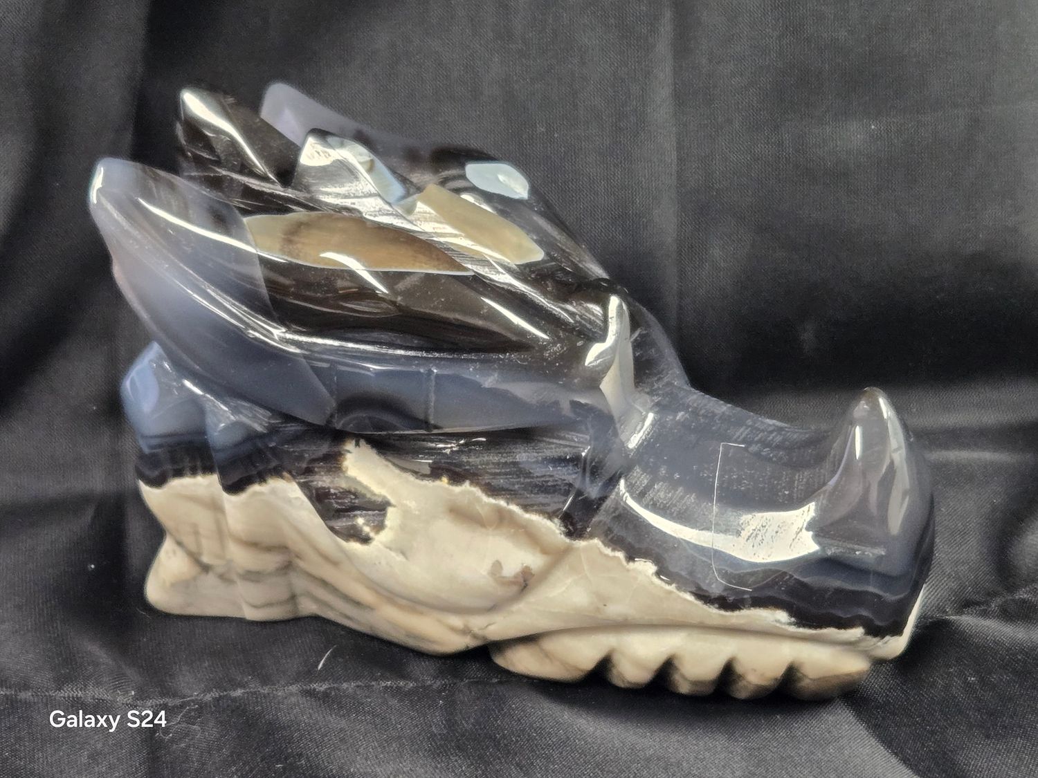 Volcano Agate Dragon Head