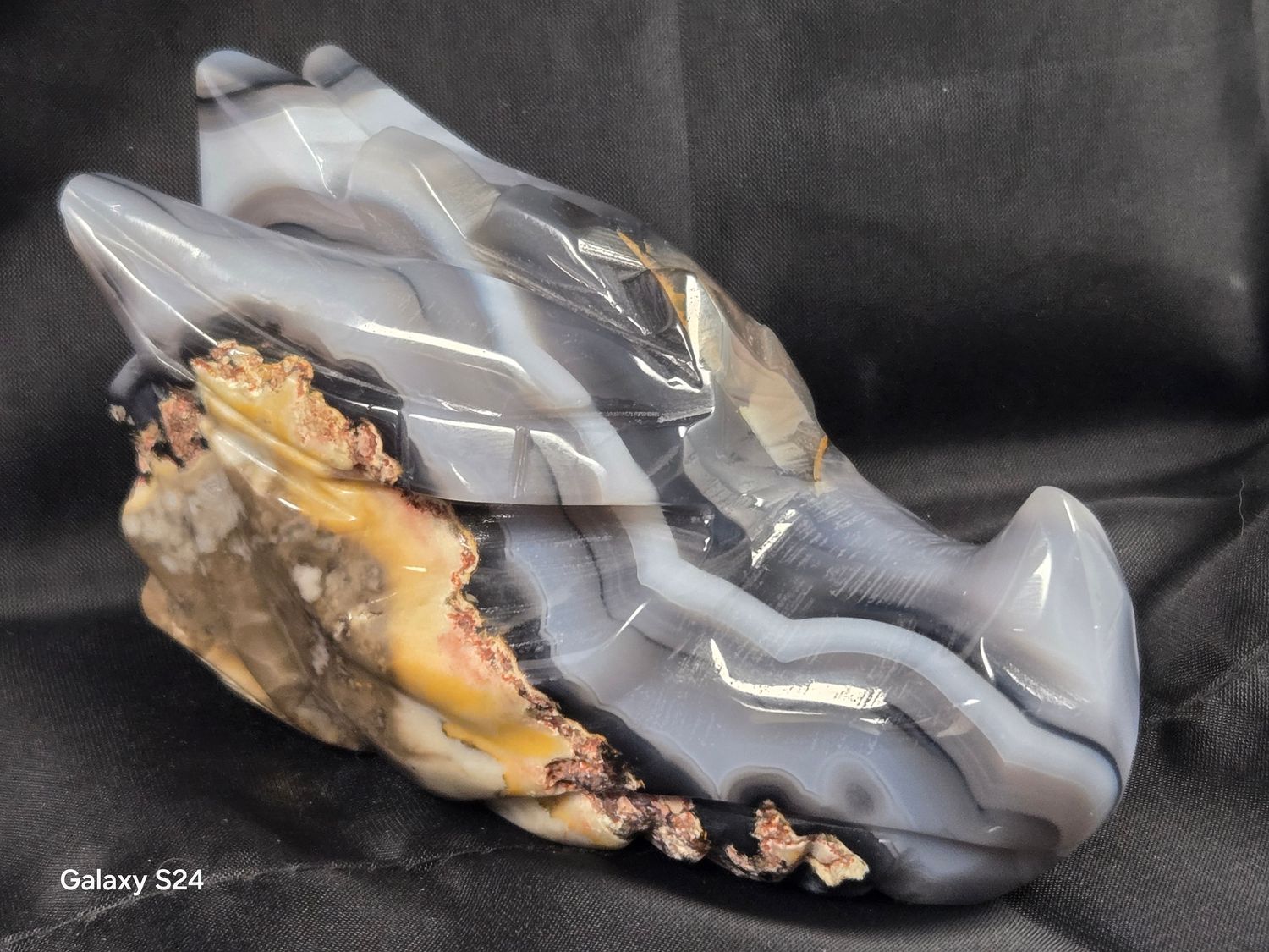 Volcano Agate Dragon Head
