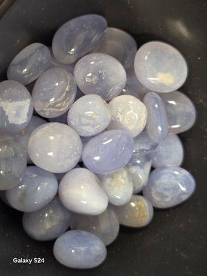 Blue Lace Agate Tumbles OL