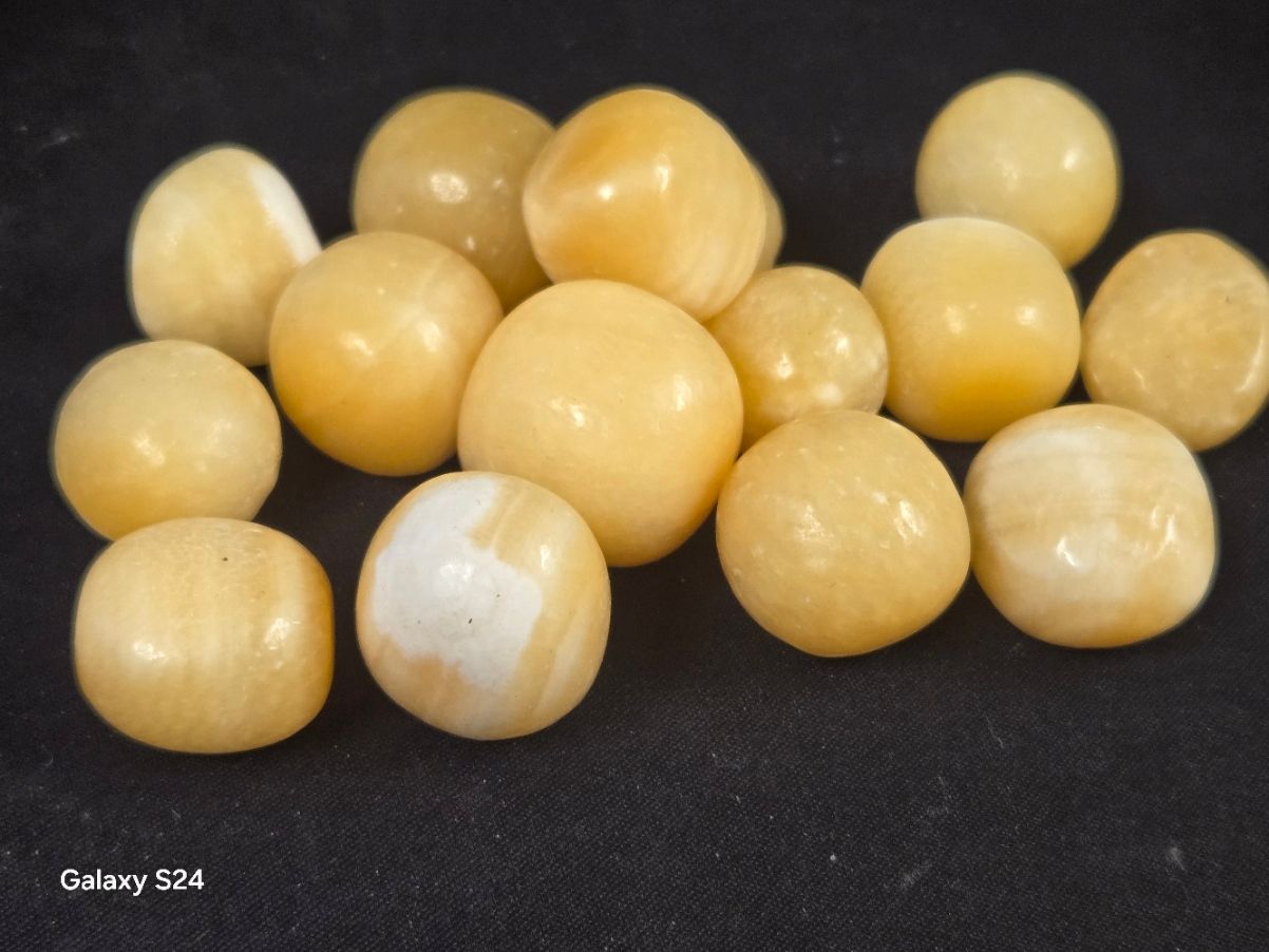 Orange Calcite Tumbles OL