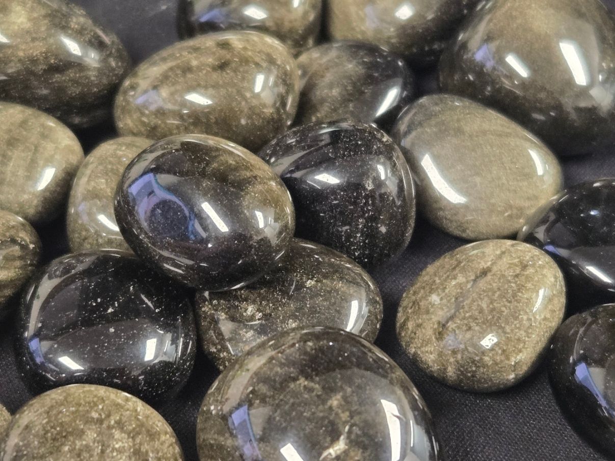Golden Sheen Obsidian Tumbles OL