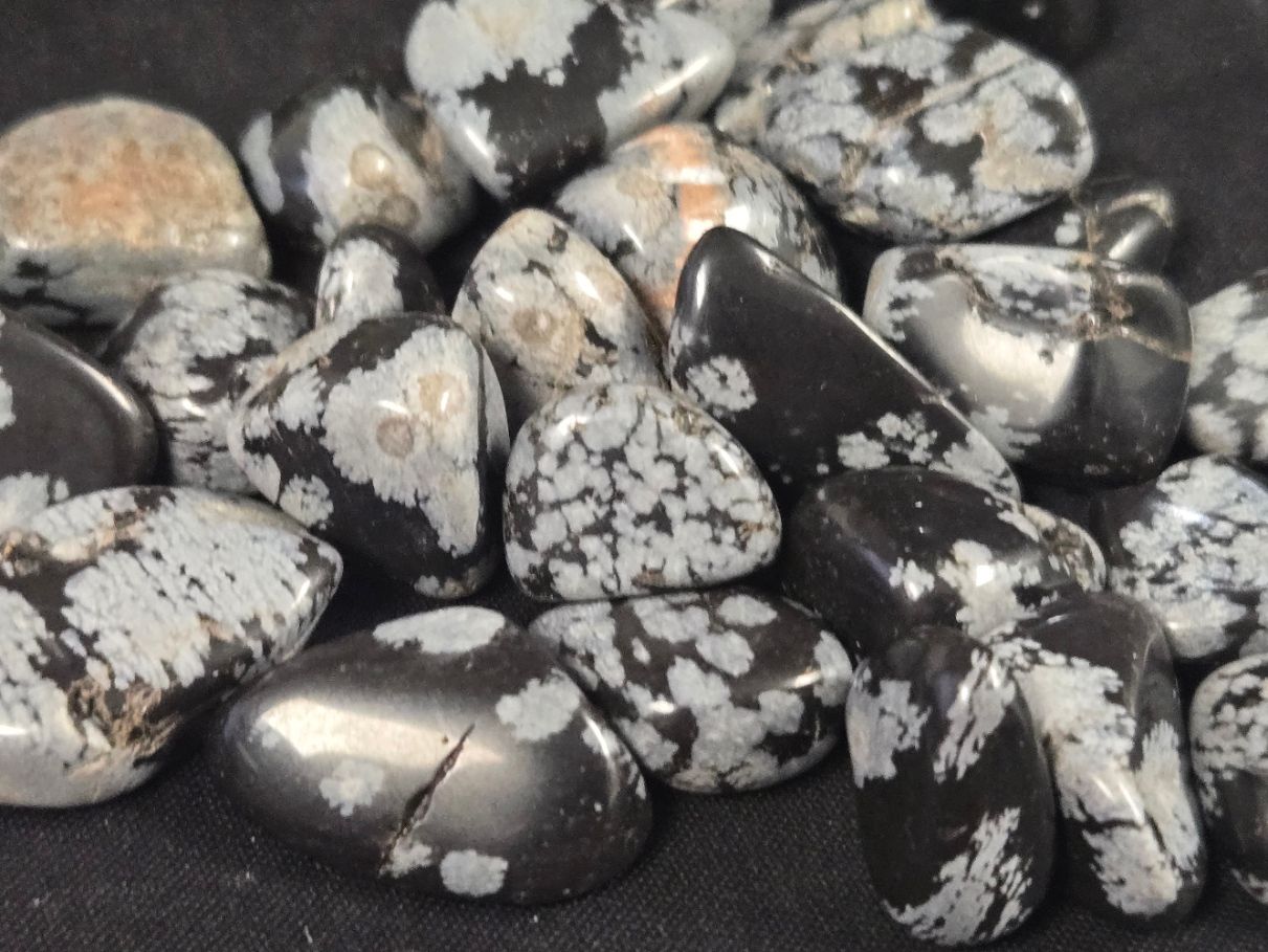 Snowflake Obsidian Tumbles