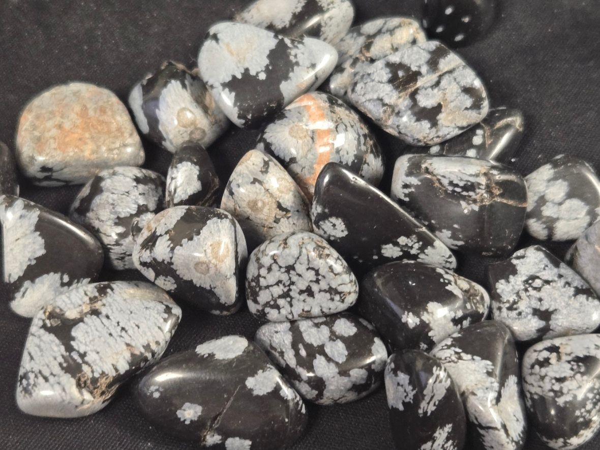 Snowflake Obsidian Tumbles