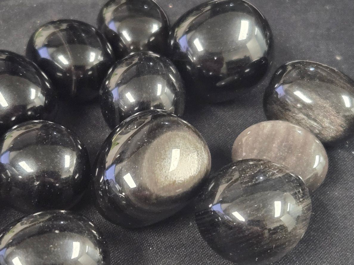 Silver Sheen Obsidian Tumbles OL