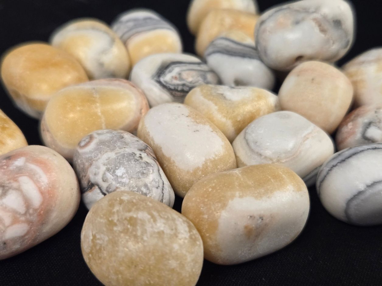 Zebra Calcite Tumbles OL