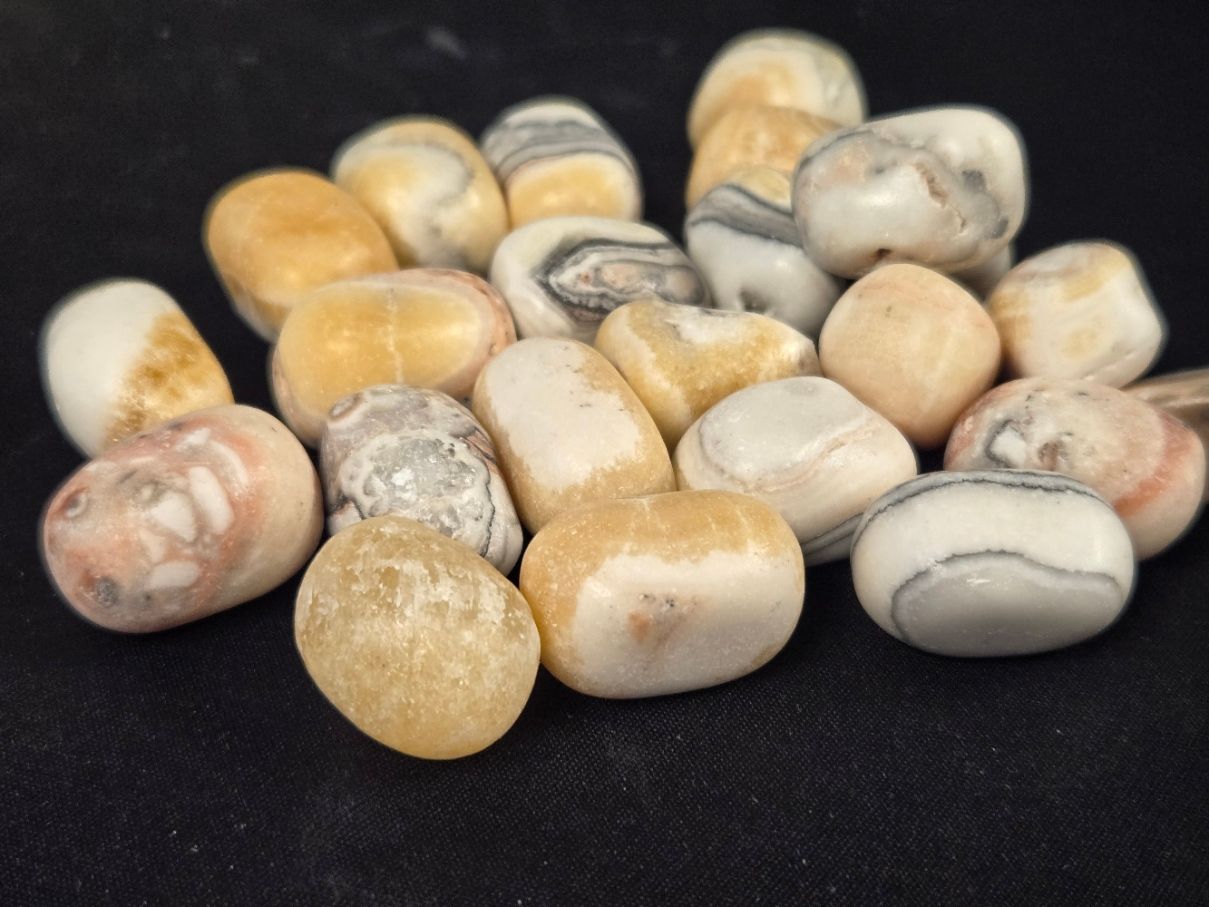 Zebra Calcite Tumbles OL