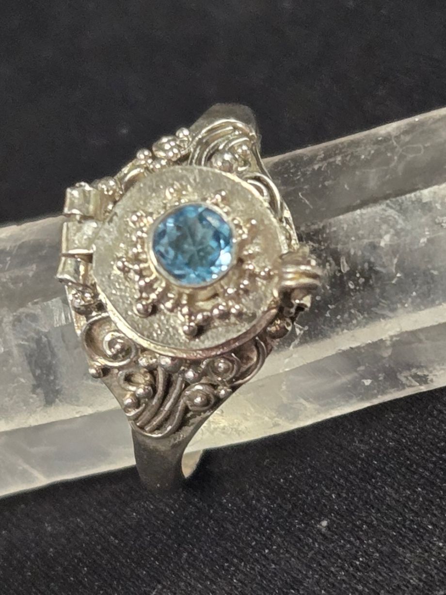 sterling silver poison ring