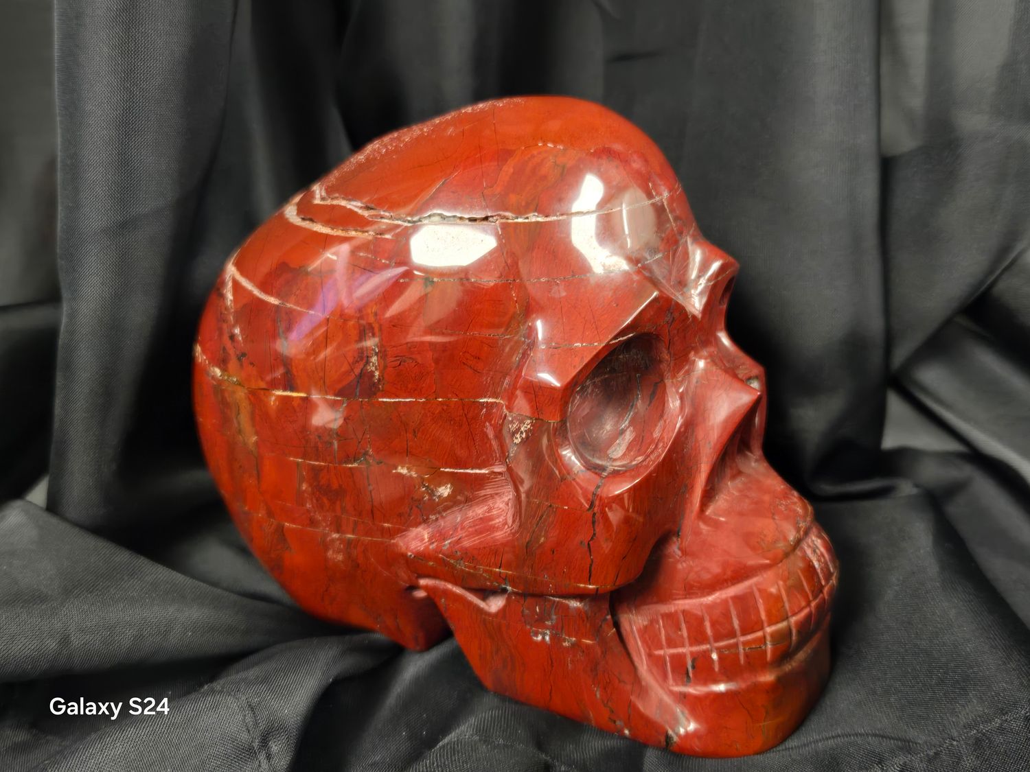 Red Jasper Skull