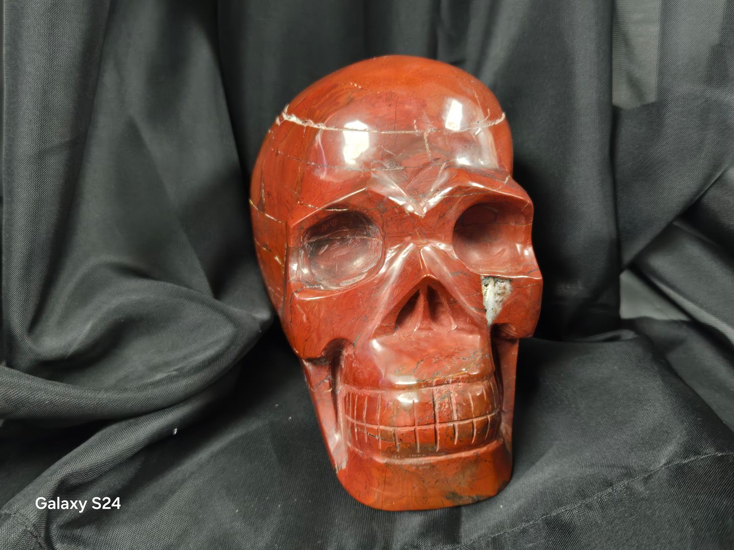 Red Jasper Skull
