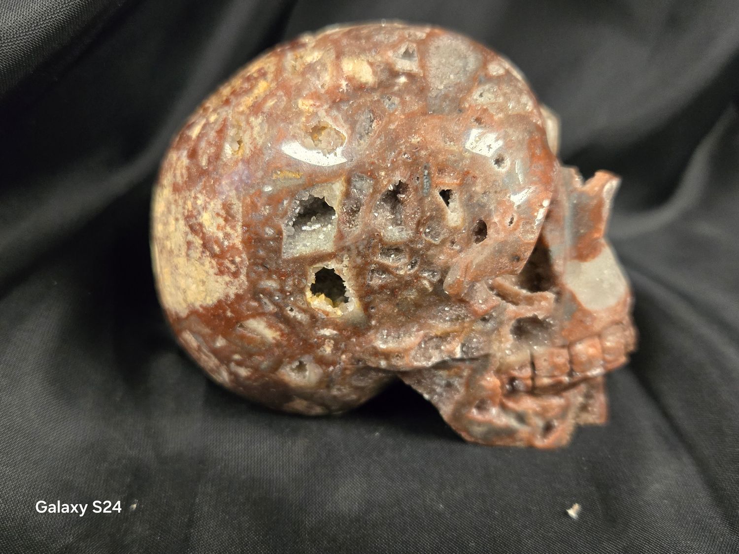 Druzy Jasper Skull