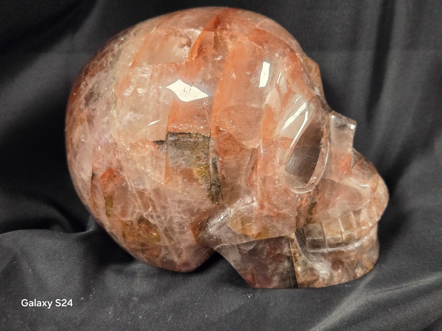 Fire Quartz Skull