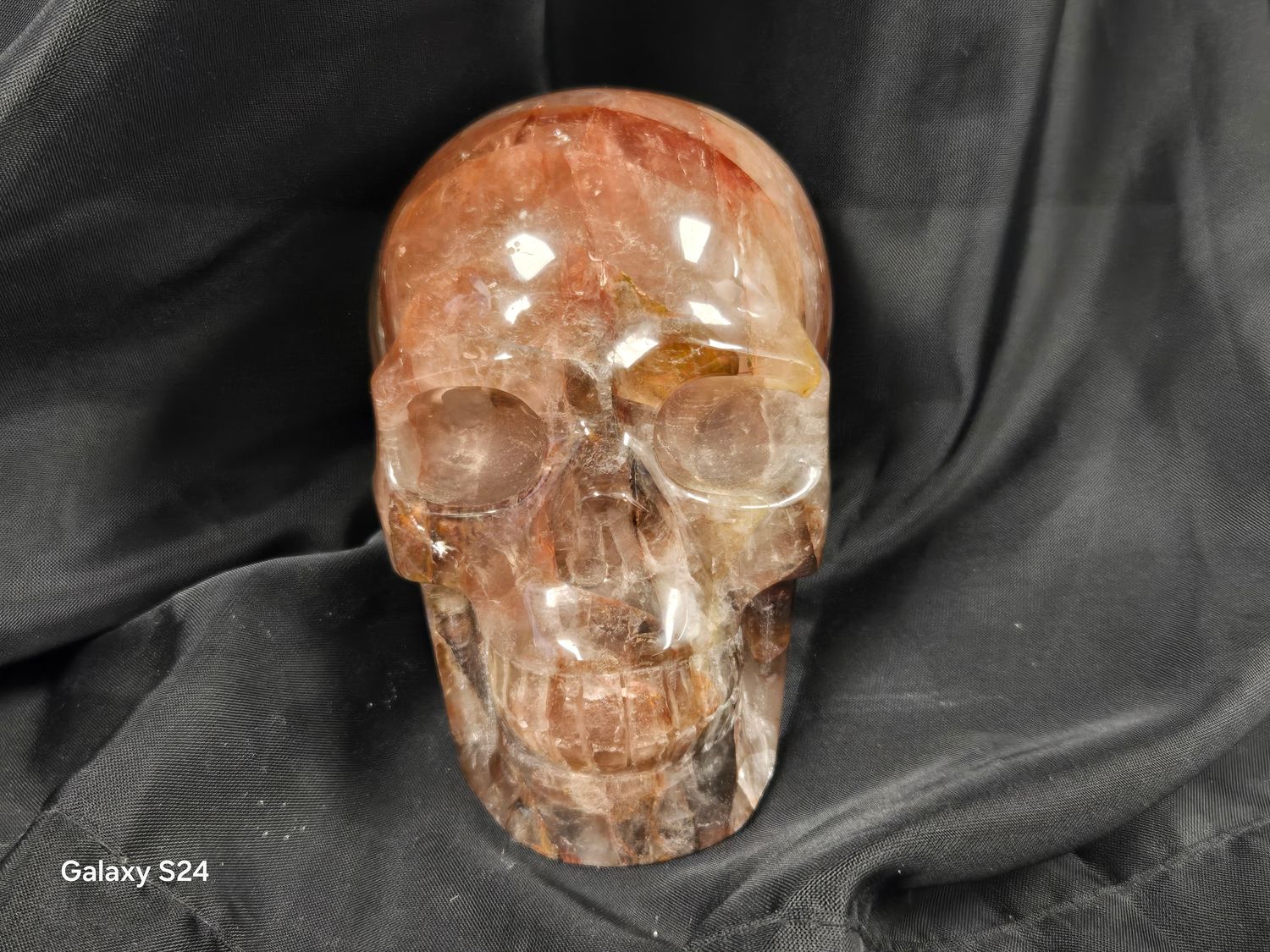 Fire Quartz Skull